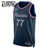 Maillot Basket Enfant Philadelphia 76ers VJ Edgecombe 2025-26 Nike City Edition Navy Swingman